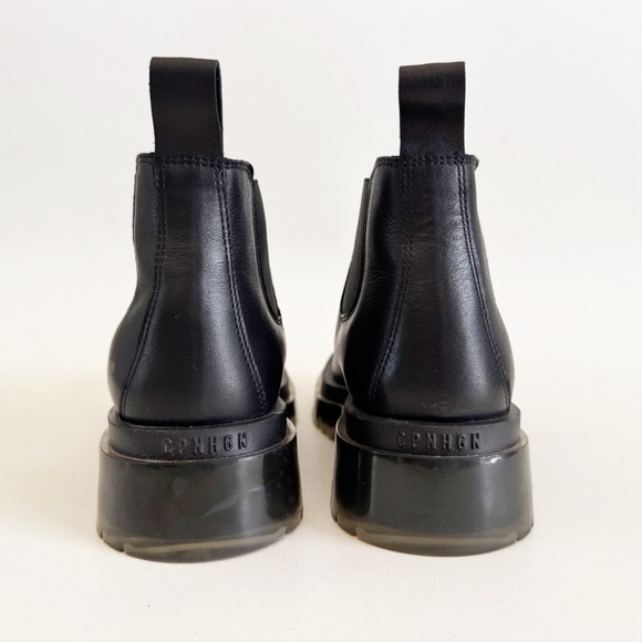 Copenhagen Studios Vitello Chelsea Boot Black Leather Clear Lug Minimalist US 9 - Picture 7 of 11